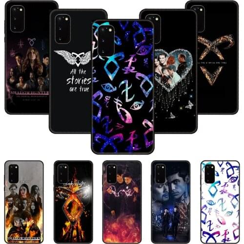 Phone Case For SamSung Galaxy S Note 10 20 7 6 9 8 Plus Edge E Ultra Lite Black Cover Etui Silicone Back Luxury Shadowhunters