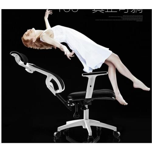 Home computer chair swivel chair body are lying. Net cloth can lift staff dormitories contracted lift office chair