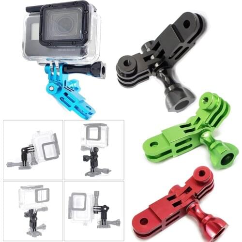 EKEN H9R CNC Aluminum Three way Adjustable Pivot Arm Adjustable Rotating arm Mount Support For Gopro SJCAM XIAO MI YI camera