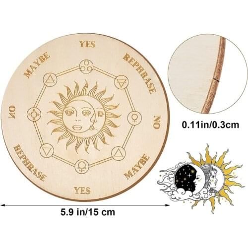 K1KC Pendulum Boards Witch Craft for Chrismas Girls Accessories Funny Gifts Creative Halloween Present for Kids
