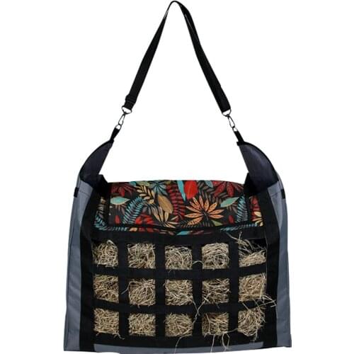 Slow Feed Hay Bag Haylage Storage Feeder Pouch Tote Farm Outdoor Horse Hay Feeder Riding Performance Training Gear