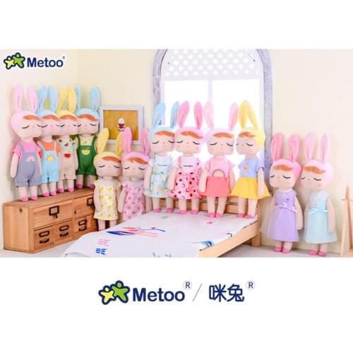 Metoo Angela Black Dress up Animals Dolls 2019 Special Edition Plush Toys with Box Dreaming Girl Plush Rabbit Stuffed Gift Toys