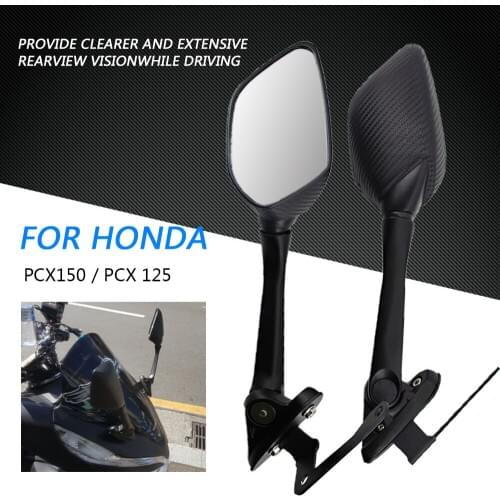 Motorcycle Side Mirror Black Plastic Rearview Mirror Motorcycle Accessories For Honda PCX 150 125 pcx 125 150