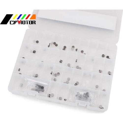 Motorcycle 141Pcs 7.48mm Engine Parts Adjustable Valve Shim Kit For KAWASAKI ZG1000A ZL1000A ER-6N KL250 KLX250R KLX300R