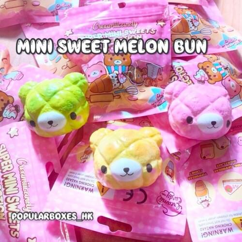 Creamiicandy mini melon bear bun squishy Slow Rising Gift Toy