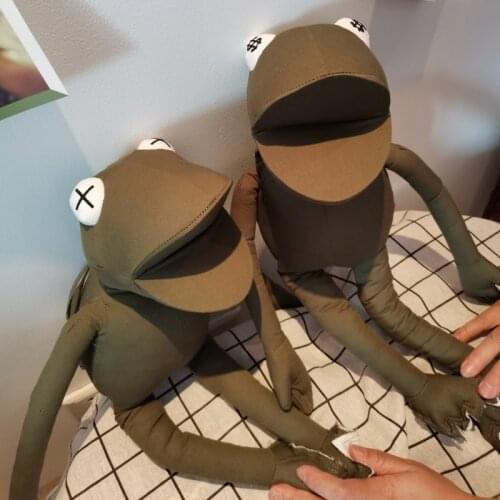 New Animal Long Legs Frog Plush Toy Cute Personality Germination Doll Kids Gift 45cm