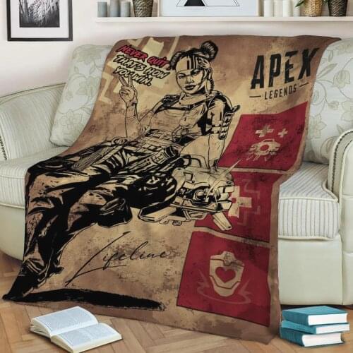 Apex Legends 3D Print Plush Blanket Throw On Sofa Home Decor Soft Warmth Washable Nap Blanket Dropshipping