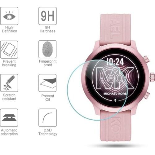 9H 3PCS Smart Watch Screen Protector Hard Tempered Glass Screen Protector For MK Access GO With Extremely High Hardness