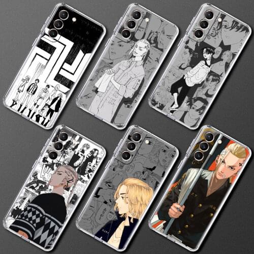 Cool Tokyo Revengers Transparent Clear Case For Samsung Galaxy S21 S20 FE S10 S9 S8 Plus Phone Coque Note 20 9 10 Lite Fundas