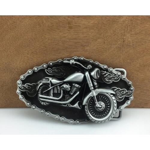 BuckleClub retro zinc alloy MOTOR jeans gift cowboy belt buckle FP-03178-1 for men 4cm width loop drop shipping