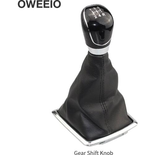 OWEEIO Manual Gear Shift Knob For Ford Shifting Dust Cover Gear Lever Handball Gear Lever 5/6 Gear Manual