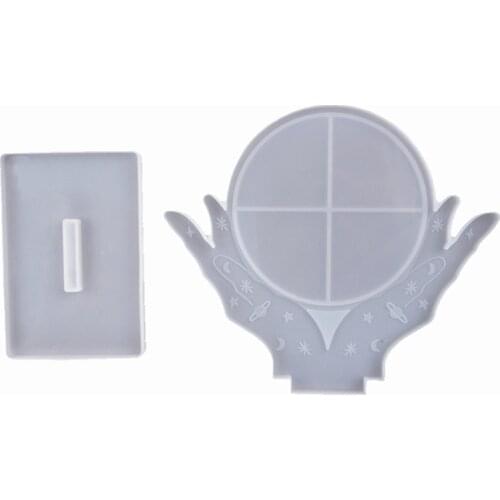 Desktop Makeup Mirror Silicone Mold is Suitable for Resin Epoxy Resin Diy Craft Earrings Pendant Earrings Jewelry Making