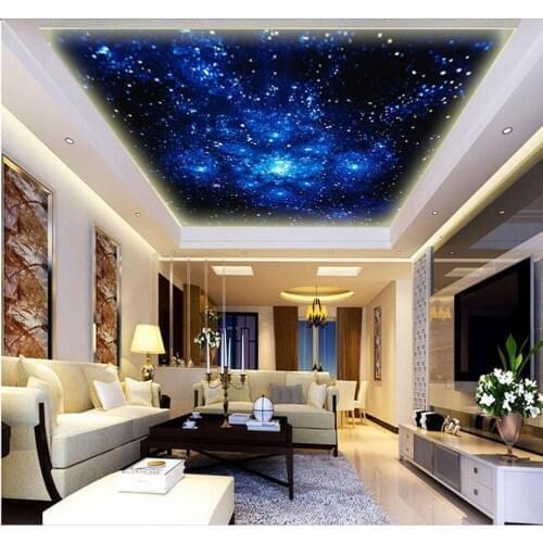 Fantasy ceiling frescoes 3d stereoscopic wallpaper ceilings Landscape wallpaper murals Home Decoration