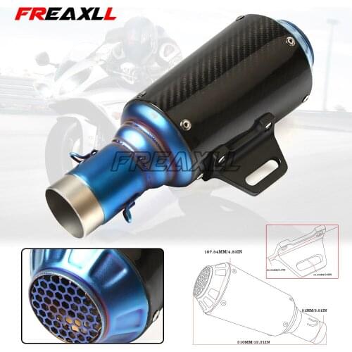 Universal 36-51mm modified scooter motorcycle exhaust pipe muffler For SUZUKI GSXR1000 K7 GSXR 1000 GSX R1000 GSXR-1000 GSX R 75