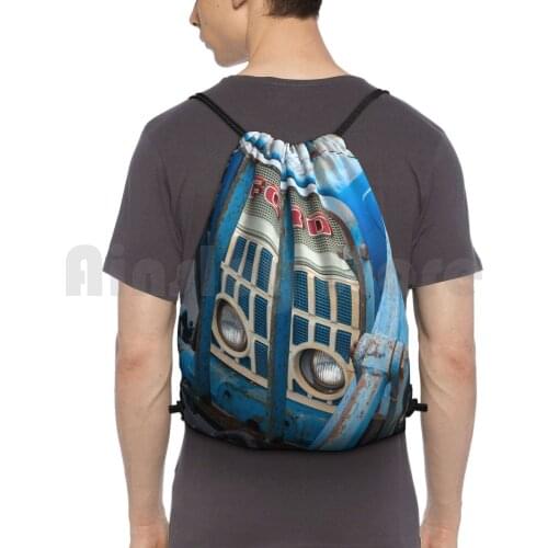 Vintage 4000 Tractor Backpack Drawstring Bag Riding Climbing Gym Bag Unrestored Tractor Vintage Tractor Retro Tractor Old