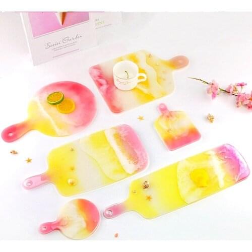 Top Quality Fruit Dish Coaster Silicone Mold for UV Resin Epoxy DIY Table Decoration Handmade