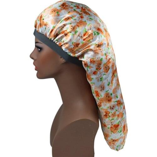 Women Bonnet For Dreadlock Sleeping Curly Long Hair Silky Head Scarf Extra Large Head Wrap Bonnet Satin Cheveux Nuit Nightcap