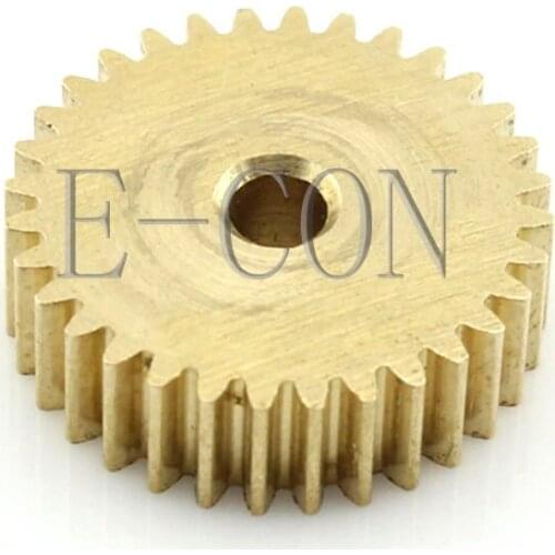 0.5M30T 2mm Bore 30 Teeth Width 5mm Module 0.5 Motor Metal Spur Gear