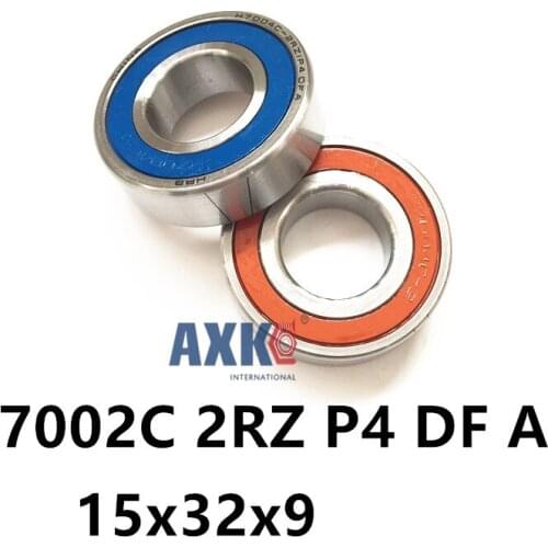 Speed Spindle Bearings Contact KOYO NSK 1 Pair Angular AXK Steel Ra 0.05 Inc ABEC-7 Ask 7002 7002C 2RZ P4 DF A 15x32x9 15x32x18