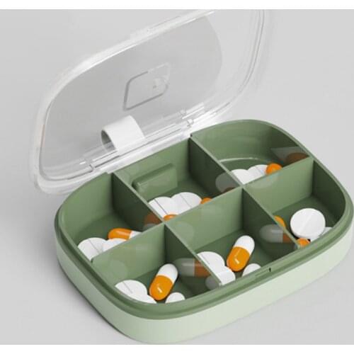 1PCS Medicine Tablet Dispenser Organizer Pill Box Splitters Organizer Pill Case Four grid Compartment Travel Pill Box Organizer
