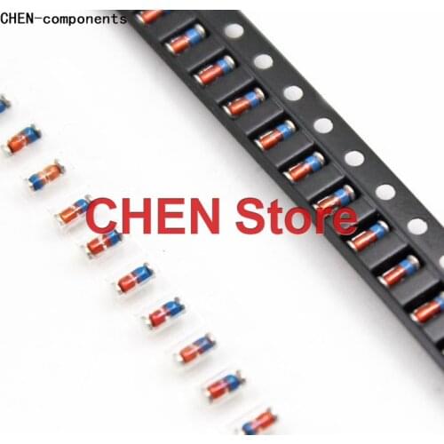 100pcs 1/2W LL34 SMD Zener Diode ZMM 3V 3V3 3V6 3V9 4V3 4V7 5V1 5V6 6V2 6V8 7V5 8V2 10V 12V 15V 16V 18V 20V 22V 24V 33V 36V