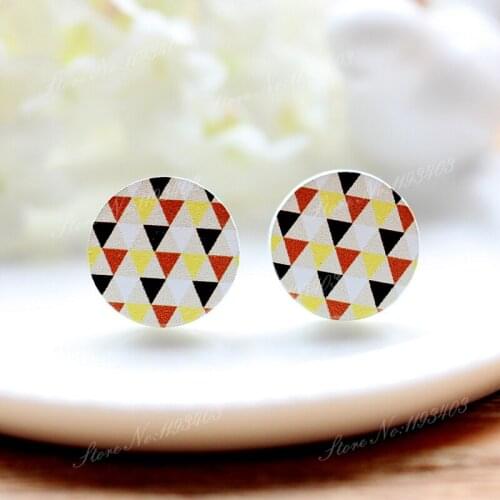 16mm Round High Quality Photo Wood Laser Cut Cabochon to make Rings, Earrings,Bobby pin,Necklaces, Bracelets-(WEH-298)