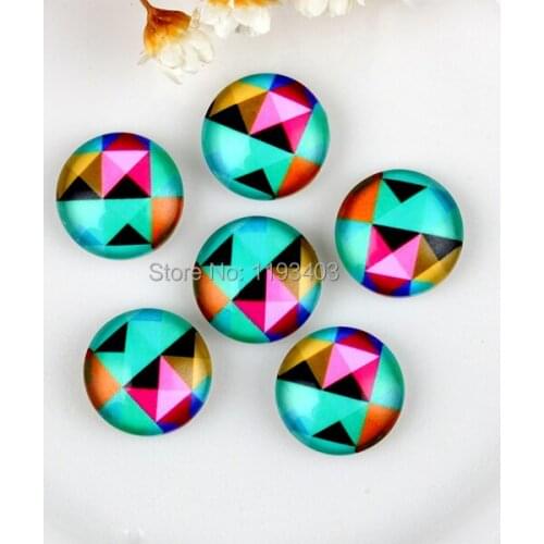 40PCS 12mm)/Round12mm 20mm 25mm 30mm Glass Cabochon DIY For jewelry finding Cameo Setting ,Dome Flat Back Beads-163-1