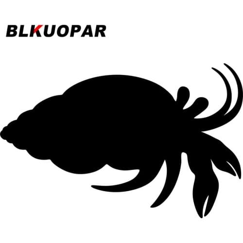 BLKUOPAR for Hermit Crab Silhouette Car Stickers Creative Car Accessories Decals Refrigerator Windshield Sunscreen DIY Goods