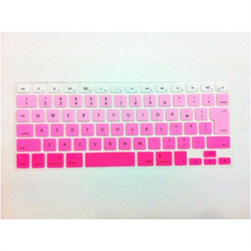 Rainbow JP keyboard Color English KeyboardX15 Cover Skin Protector For Apple MacBook Air Pro Retina 13 15 17 for Mac Air
