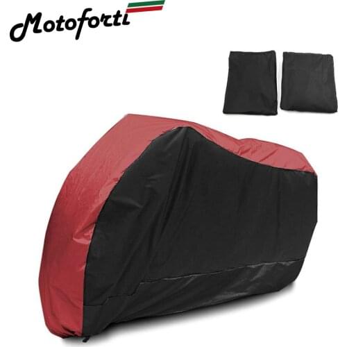 Motoforti Motorcycle Cover Universal Outdoor Uv Protector for Scooter Waterproof Bike Rain Dustproof Cover for Yamaha Suzuki