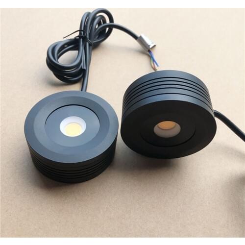 Dimmable COB Under Cabinet Lights 7W LED Puck Light Kitchen Round Counter Shelf LED Closet Cupboard Showcase Wardrobe Home Lamp