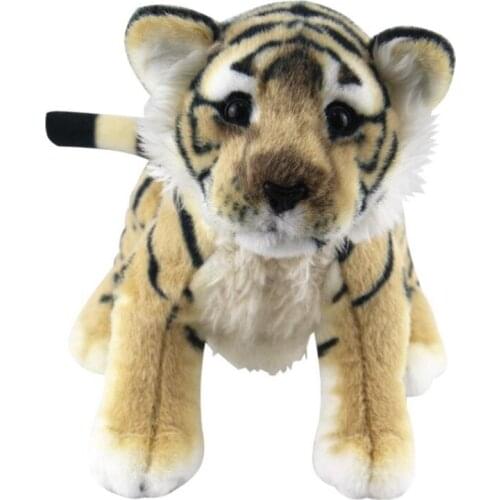 Dorimytrader Soft Stuffed Tiger Plush Toys Pillow Animal Baby Kawaii Doll Cotton Girl Brinquedo for Children