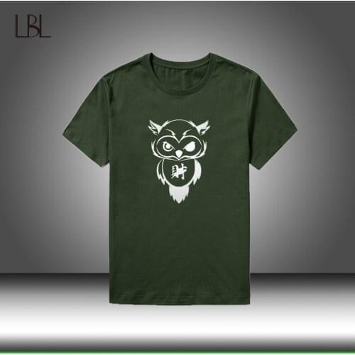 T Shirt Men Funny Harajuku Print T-shirt 100% Cotton Summer Short Sleeve Tees Male Unique DIY Design Tops Mens Slim Fit Clothes