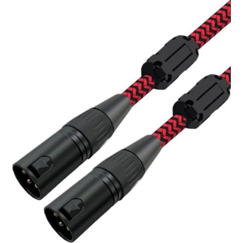 Hifi Regular 3 Pin XLR Male to Male Cable for Mixing Console Amplifier Microphone XLR Cable Shielded Gold-plated 1M 2M 3M 5M 8M