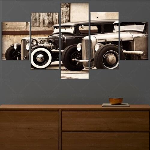 Canvas Painting Wall Art Canvas Print Vintage car Picture for Living Room Home Bedroom Decoration Modern Framed Artwork