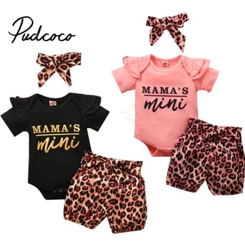 Summer Baby Girls Four-piece Clothes Set, Short Sleeve Romper + Shorts+ Headdress + Waistband, Black/ Pink