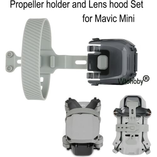 Propeller Motor Holder with Lens Hood Anti-glare Lens Cover for DJI Mavic Mini Drone Accessories Props Gimbal Protector