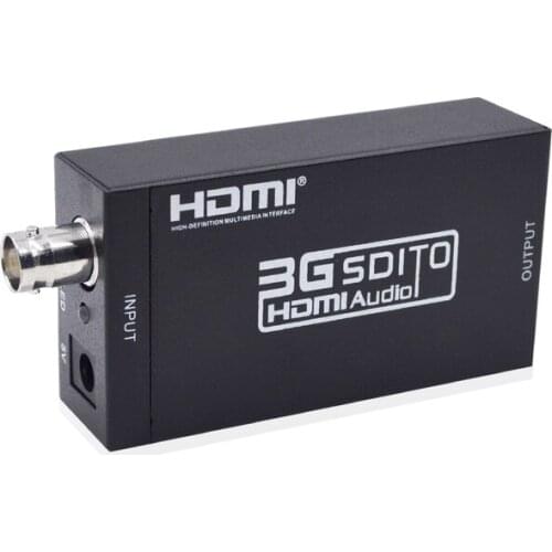 New Arrival SDI to HDMI-compatible Audio Video Converter BNC to HDMI-compatible Adapter HD 3G for Monitor HDTV