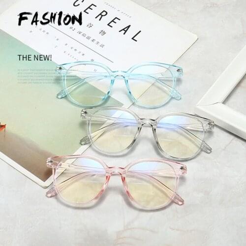 Vintage Eye Glasses Women Transparent Glasses Light Frame Computer Eyeglasses Men Spectacles Fashion Clear Lens