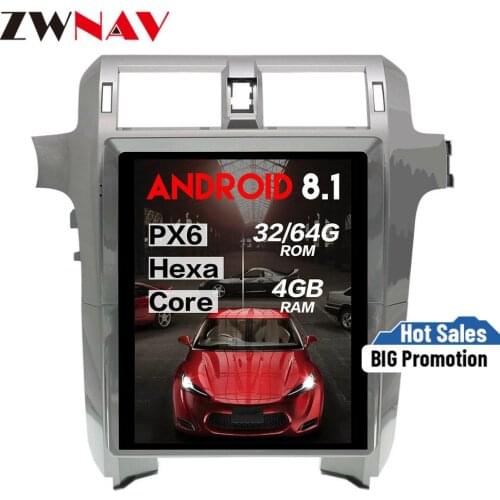 PX6 4+64 Tesla style Android 8.1 Car Multimedia Player unit For Lexus GX400 GX460 2010+ GPS Navi radio video audio BT big screen