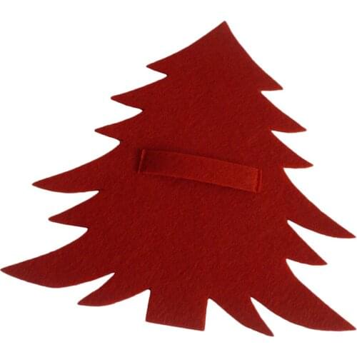 Multi Color Tableware Storage Bag Christmas Tree Cutlery Spoon Fork Packs