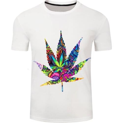 Colorful Leaves 3D Printed Men Daily tshirt Women Kids Funny t shirts Couple Fashion Casual T-shirt Parent-child Clothing Tops