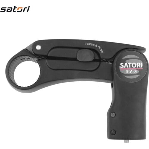 SATORI-EZ3 Riser Mountain Handlebars Forged stem 31.8mm adjustable height riser with pre-adjustment screw Bicycle Accessories