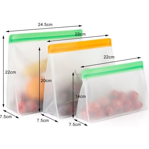 Silicone Food Storage Containers Cool Bowl Cup Set Reusable Bag With Zipper Closure Fruit And Vegetable Bag Cup With Seal Bag