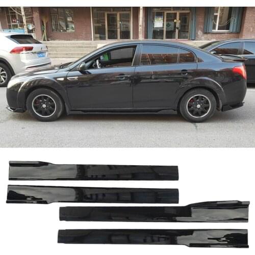 Generic Modified Aprons Accessories Car Side Skirt Universal Carbon Surface Body Kit Bumper Lower Sill Side Surround Spoiler