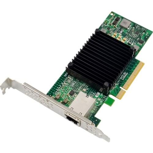 1 RJ45 Port Pcie X8 Network Card PCI-e 8X Chip Intel 82599EN Single Port 10GbE Gigabit network card 10000M Controller Server