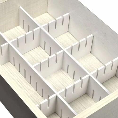 1pc Practical Plastic DIY Grid Drawer Divider Adjustable Household Separators Office Storage Organizer Divider Organizer