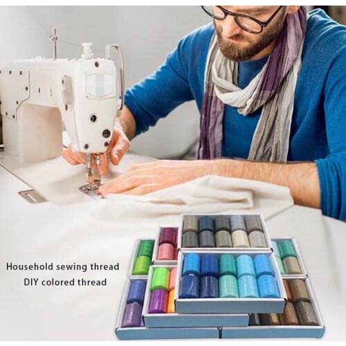 10pcs 1000 Yards Polyester Sewing Thread For Universal Sewing Machine Hand Sewing Thread DIY Apparel Sewing Fabric Thread Line