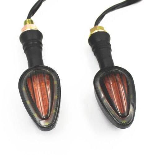 2Pcs Amber White LED Turn Signal Lamp Indicators Light Blinker Motorcycle For Honda Suzuki Kawasaki Yamaha Atv Scooter Offroad