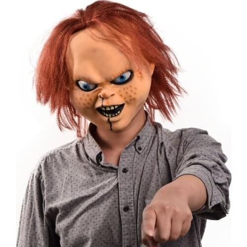 2021 Chucky Mask Childs Play Costume Masques Ghost Chucky Masks Horror Face Latex Mascarilla Halloween Devil Killer Doll Helmet